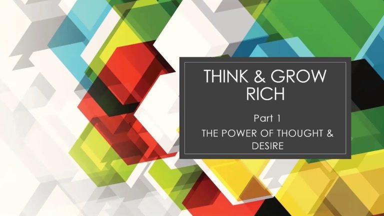 Think and Grow Rich, Part 1